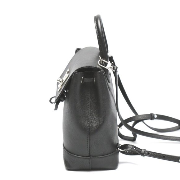 LOUIS VUITTON Black Leather Backpack - Picture 4 of 16